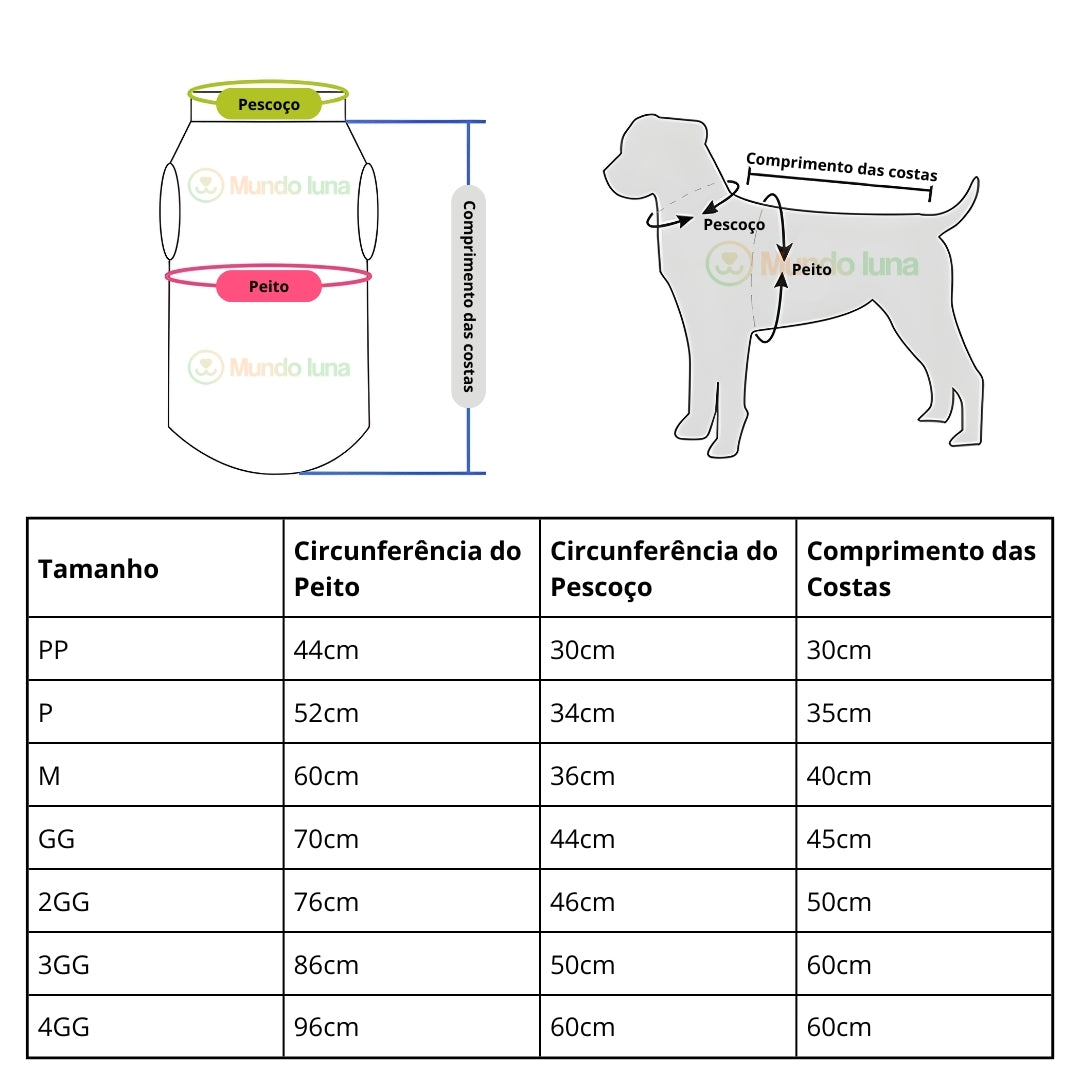 Casaco Grosso para Cães