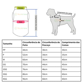 Casaco Grosso para Cães