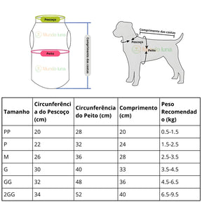 Colete Liso de Algodão para Cães The Dog Face