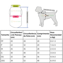 Colete Liso de Algodão para Cães The Dog Face R - Roupas - 19