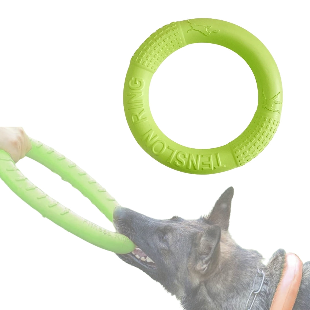 Disco de Borracha Para Mordida de Cachorro BiteCão Verde / 18cm B - DISCO - 01