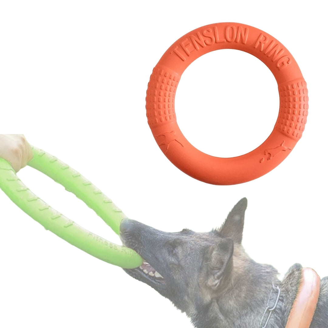 Disco de Borracha Para Mordida de Cachorro BiteCão Laranja / 18cm B - DISCO - 01