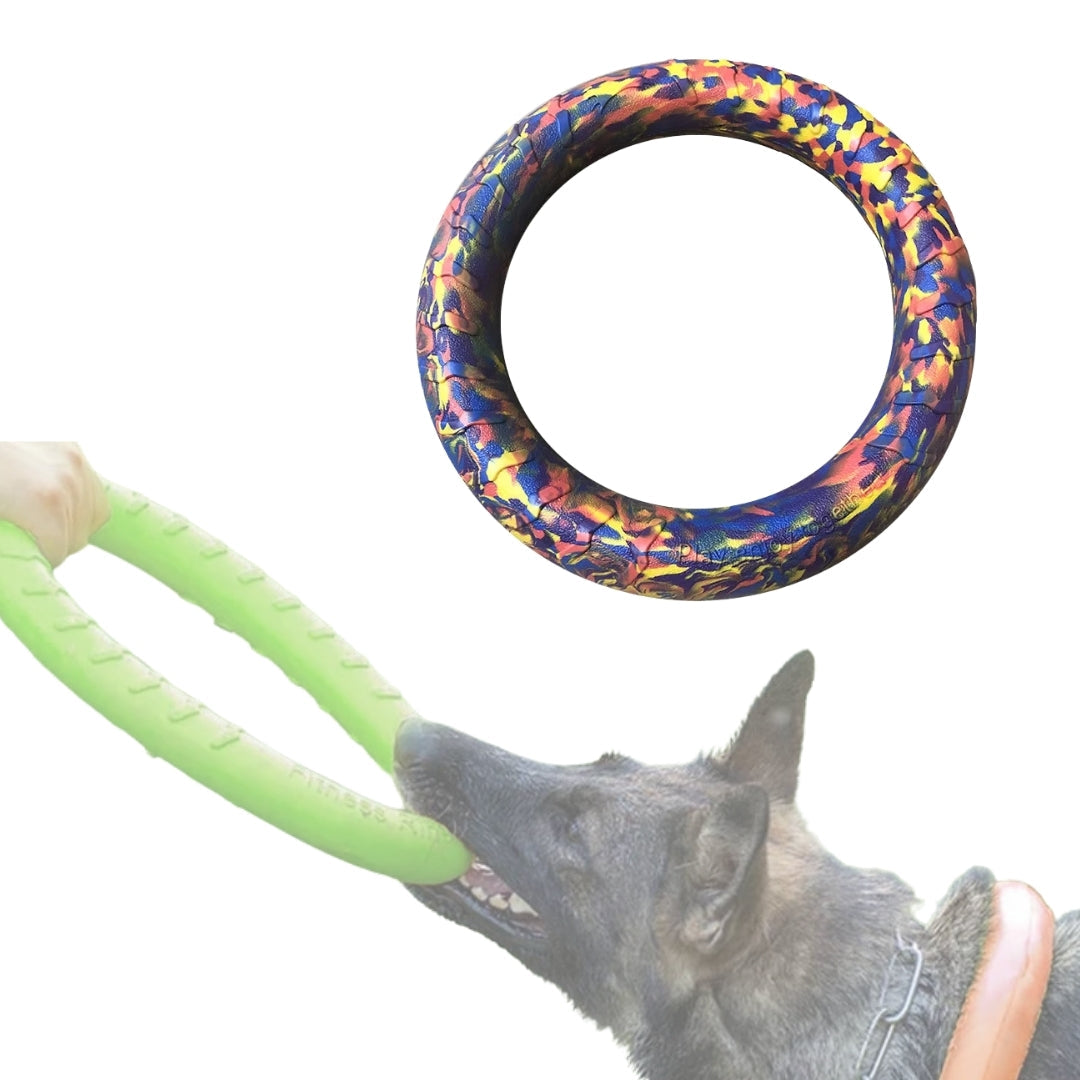 Disco de Borracha Para Mordida de Cachorro BiteCão Branco / 18cm B - DISCO - 01
