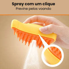 Escova 3 Em 1 Para Cães e Gatos TrioClean Verde A - Escova - 01