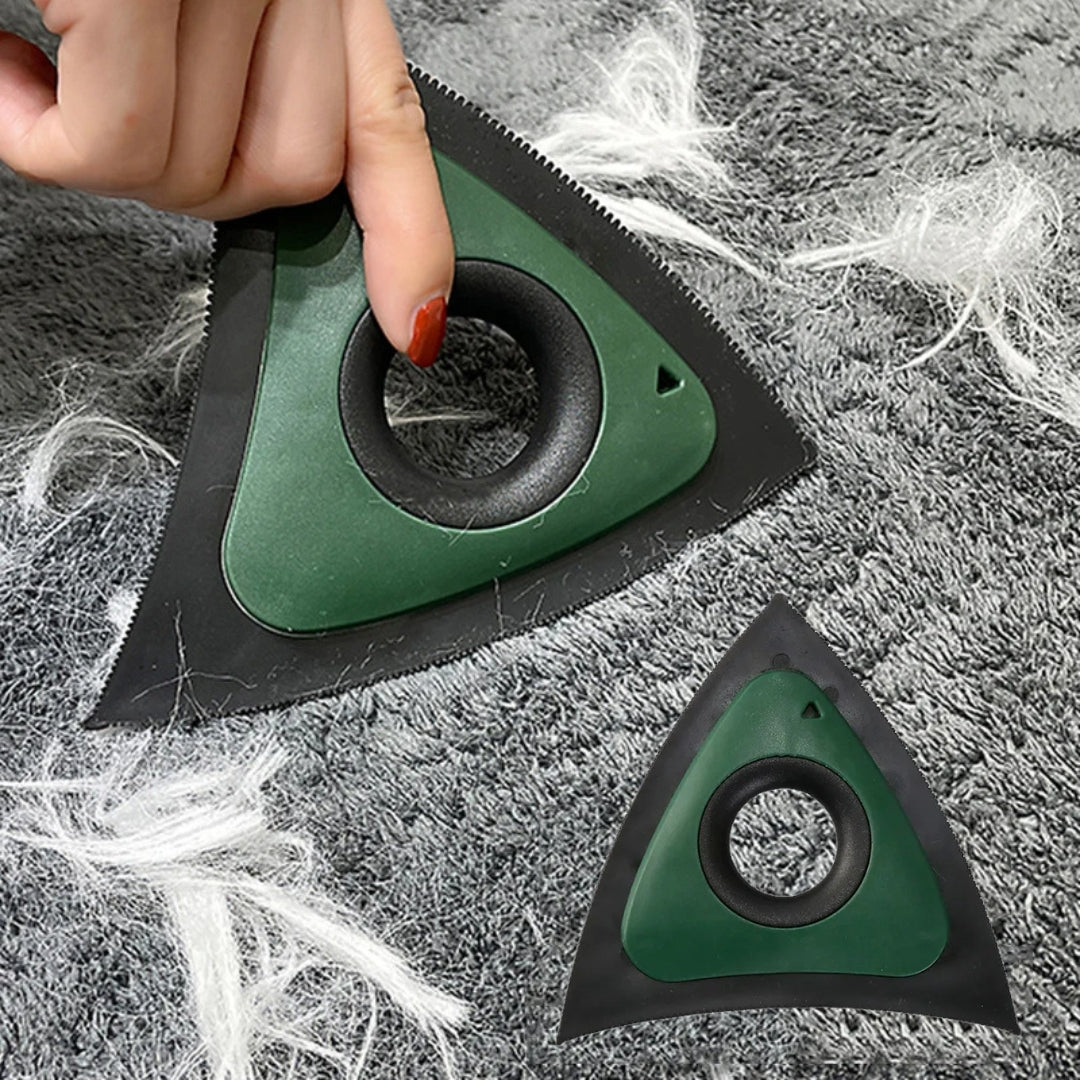 Escova Triangular para Remover Pelos de Pet Verde A - Removedor de pelos - 01