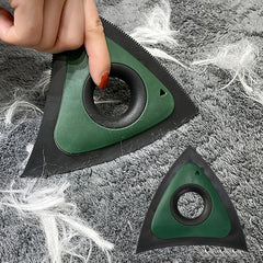 Escova Triangular para Remover Pelos de Pet Verde A - Removedor de pelos - 01