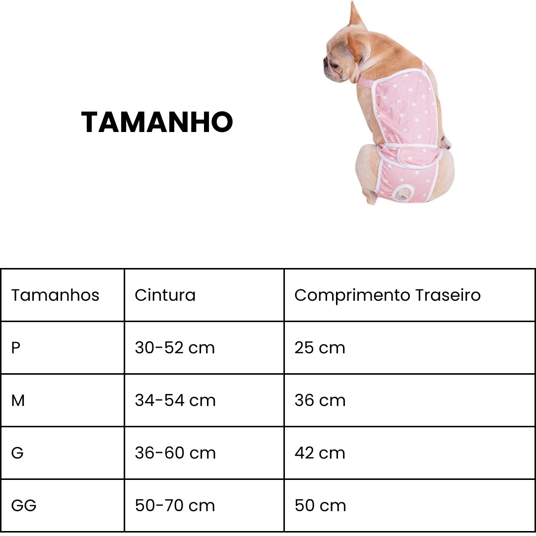 Fralda Macacão Para Cachorros