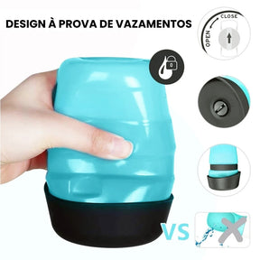 Garrafa de água portátil para cães