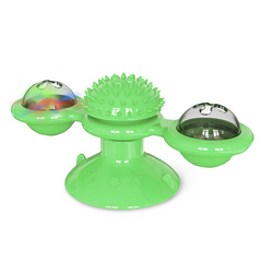Brinquedo interativo para gatos com compartimento para catnip SpinBalls Verde BI - 04