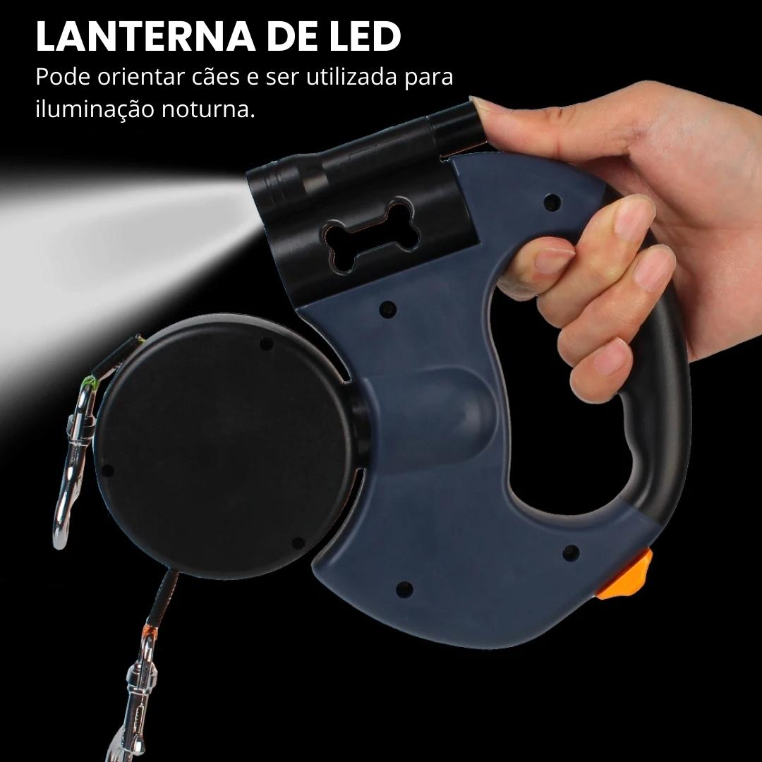 Guia Dupla para Cães com Lanterna DuplaFlex A - Guia Dupla - 01