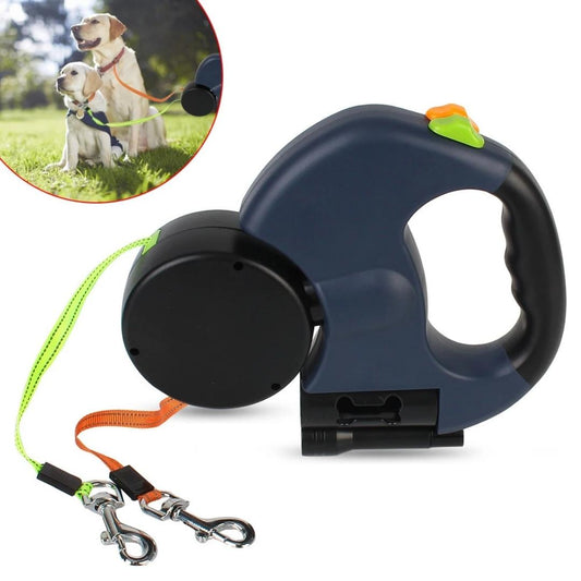 Guia Dupla para Cães com Lanterna DuplaFlex A - Guia Dupla - 01