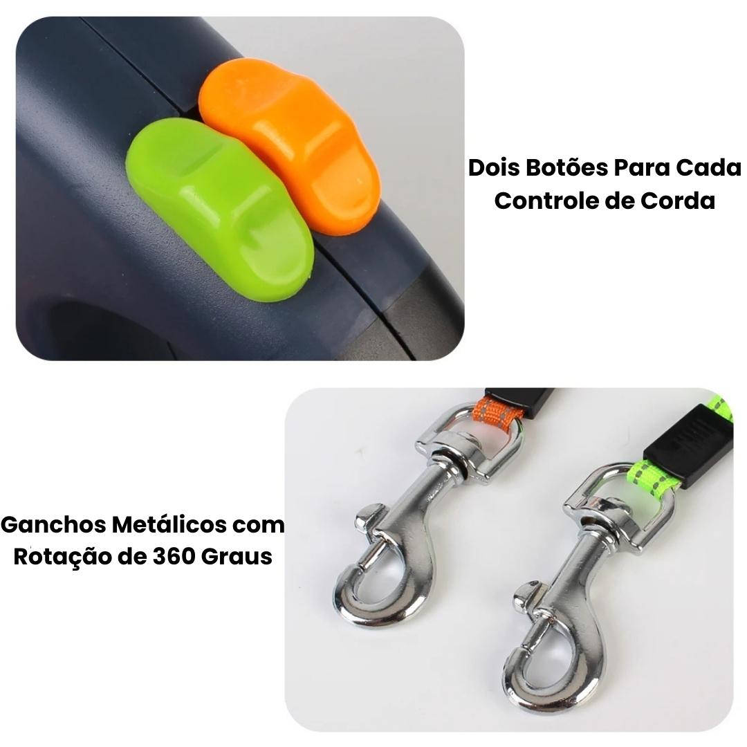 Guia Dupla para Cães com Lanterna DuplaFlex A - Guia Dupla - 01