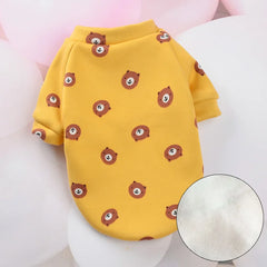 Pijama Estampado para Gatos em Malha Suave com Fechamento em Botões