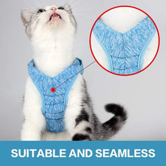 Peitoral Para Gato Com Guia Ajustável E Fecho Seguro