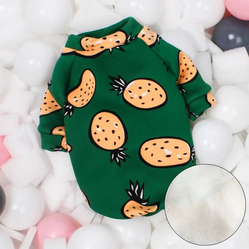 Pijama Estampado para Gatos em Malha Suave com Fechamento em Botões