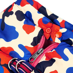 Roupa Acolchoada para Pet com Zíper e Tecido Impermeável
