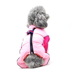 Roupa Acolchoada para Pet com Zíper e Tecido Impermeável