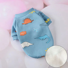 Pijama Estampado para Gatos em Malha Suave com Fechamento em Botões