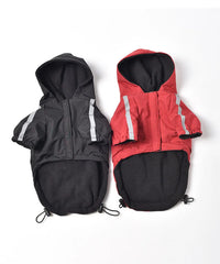 Roupa Dupla Flace para Cães com Proteção Contra Vento e Chuva