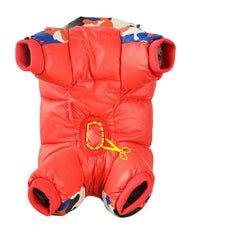 Roupa Acolchoada para Pet com Zíper e Tecido Impermeável