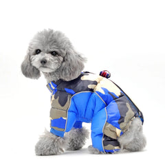 Roupa Acolchoada para Pet com Zíper e Tecido Impermeável