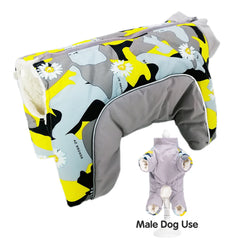 Colete Camuflado Impermeável com Faixas Reflectivas para Cães e Gatos