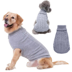 Roupa de Inverno para Cachorro com Estilo Clássico e Gola Alta