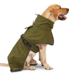 Roupa de Inverno Impermeável para Cães Grandes com Ajuste Rápido