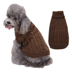 Roupa de Inverno para Cachorro com Estilo Clássico e Gola Alta