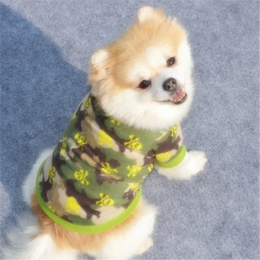 Roupa Quente de Velo para Cães - Skully