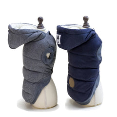 Casaco de Inverno Acolchoado para Cachorro com Capuz