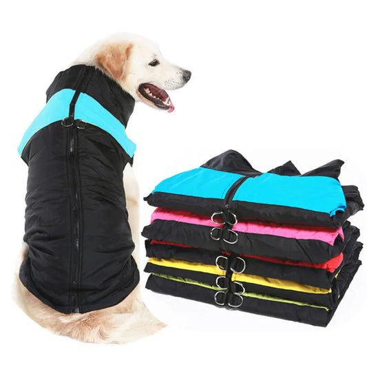 Roupa Reforçada com Zíper Duplo para Cães de Grande Porte