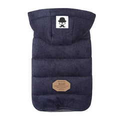 Casaco de Inverno Acolchoado para Cachorro com Capuz