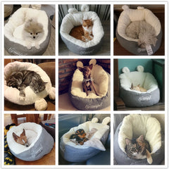Cama Criativa Pet Estilo Pelúcia com Formato de Bichinho Super Macia