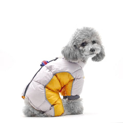 Roupa Acolchoada para Pet com Zíper e Tecido Impermeável
