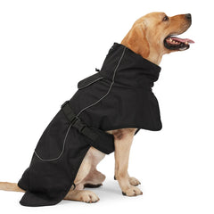 Roupa de Inverno Impermeável para Cães Grandes com Ajuste Rápido