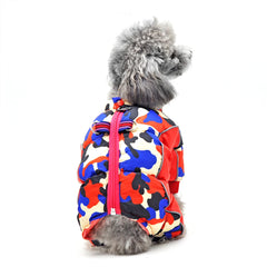 Roupa Acolchoada para Pet com Zíper e Tecido Impermeável