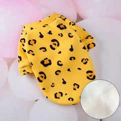 Pijama Estampado para Gatos em Malha Suave com Fechamento em Botões