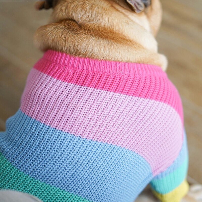 Blusão de Lã Colorido Para Cachorro - Livvy R - ROUPA - 125