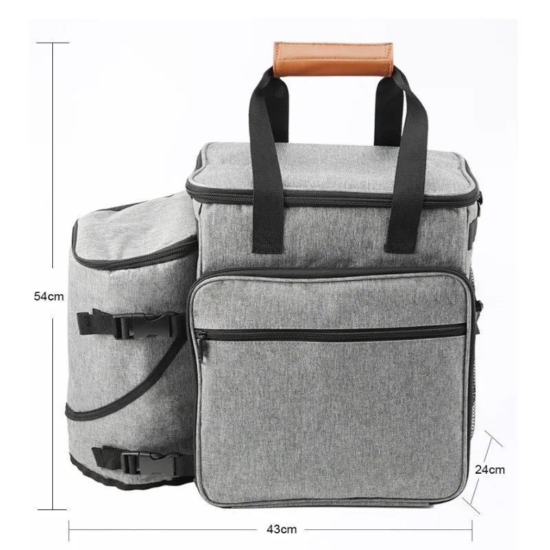 Bolsa de Viagem Completa PetPack LN001 Cinza Kit Viagem - 02