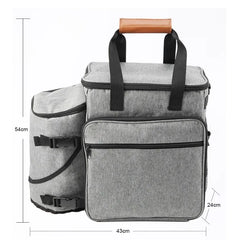 Bolsa de Viagem Completa PetPack LN001 Cinza Kit Viagem - 02