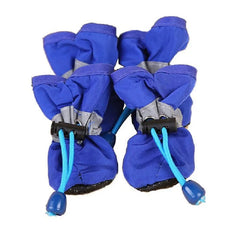 Kit de 4 Sapatinhos Antiderrapantes para Cães Azul / 1 AS - 04
