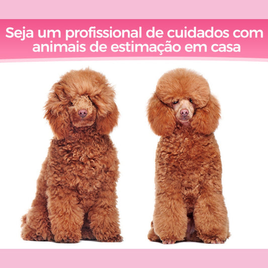 Kit de Tesouras de Tosa Para Cães 4 Em 1 Vermelho A - Tessoura- 01