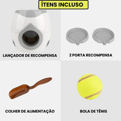 Lançador de Bolinhas Para Cachorros Pet BolaFetch Branco B - Lançador - 01
