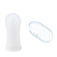 Limpador bucal de silicone para pets Fresh Tooth Branco A - limpador 01
