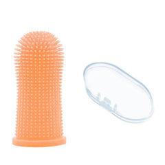 Limpador bucal de silicone para pets Fresh Tooth Amarelo A - limpador 01