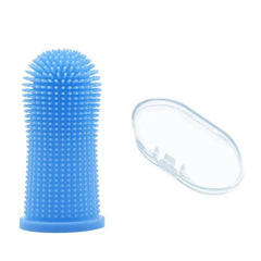 Limpador bucal de silicone para pets Fresh Tooth Azul A - limpador 01