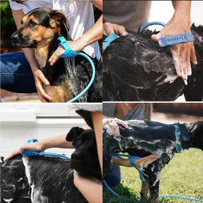 Mangueira com luva massageadora para pets AquaSpa