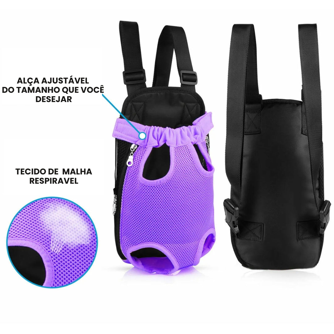 Mochila canguru para cachorros e gatos PetVenture