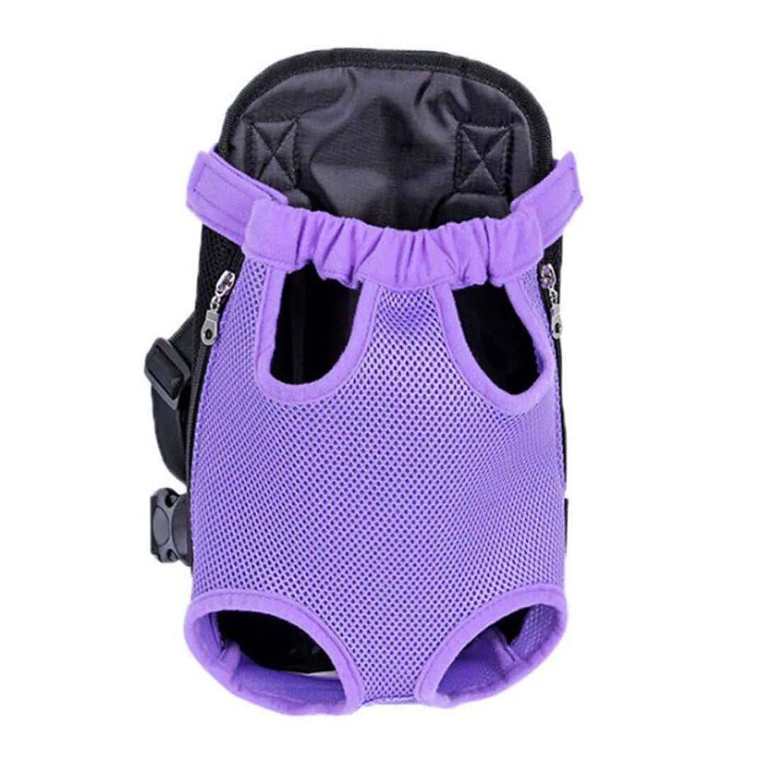 Mochila canguru para cachorros e gatos PetVenture Roxo / P AM - 01